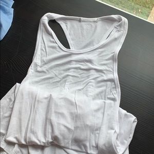 Workout tank open back